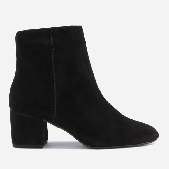 Dusano Romania Womens Black Nubuck Leather Zip Up Ankle Heels Boots US 9 EU 40